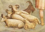 GIOTTINO (Giotto di Stefano) Detail of Birth of Christ oil